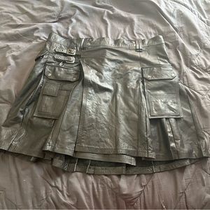 Men’s leather Utility Kilt